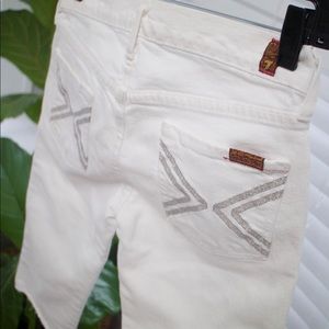 White 7 Brand Capris